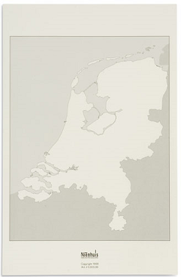 Kaart Nederland, 50 vel - 5.935.00